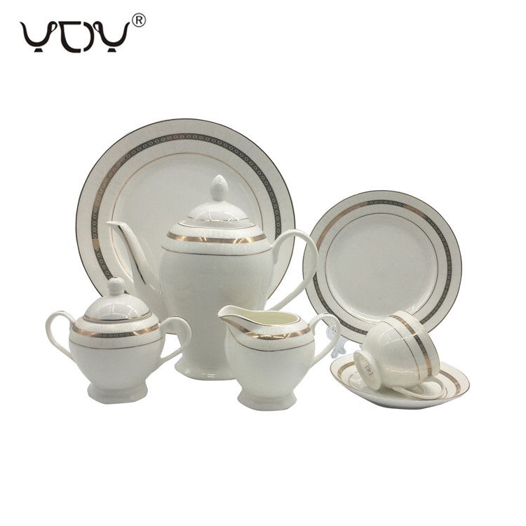 middle east pakistani turkish ceramic 24pcs tea set new bone china