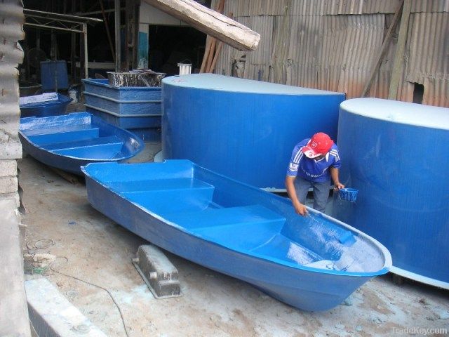 Fibreglass boat, fishing boat