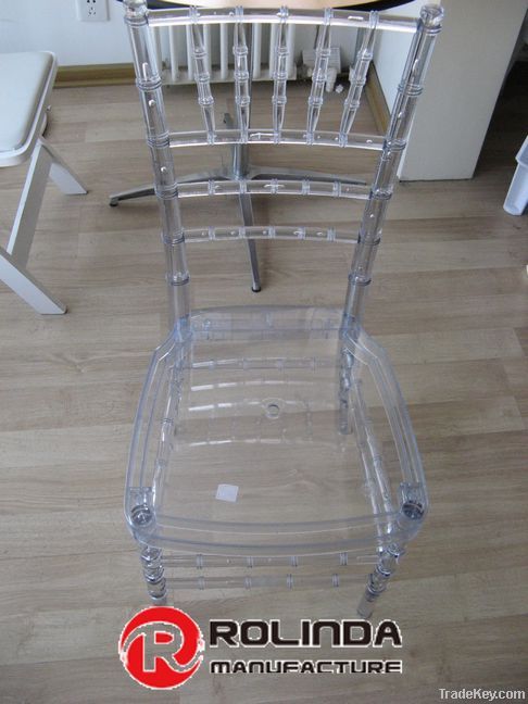 Clear Resin Stacking Chiavari Chair