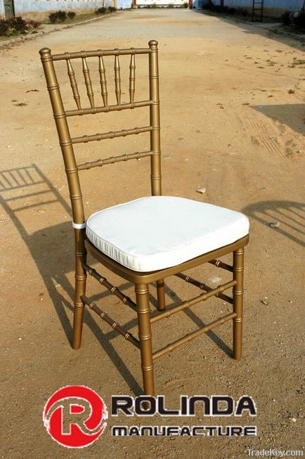 Golden Wooden Stacking Chiavari Chair