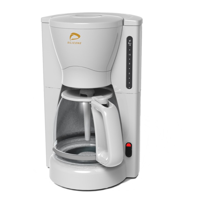 Coffee Maker with Detachable Swing Filter, Drip-stop, and Non-stick-co