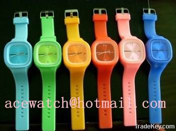 silicone watch (jelly watch) silica gel wristwatches slap band watch N