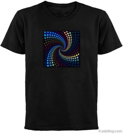 El flashing T-shirt with Flashing El panel