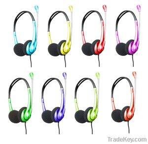 3.5mm Multimedia Stereo PC Headphone With Microphone