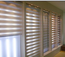 pleated zebra sheer  window  blind&fabric