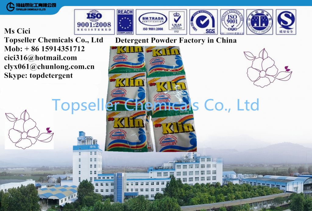 15G 30G 35G SABA Soklin Detergent Powder Washing Powder High Foam China Factory Supplier