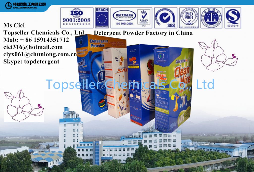 500g 1kg 3kg 5kg box Cartoon PAPER BOX  detergent powder soap powder washing powder factory Soap Powder