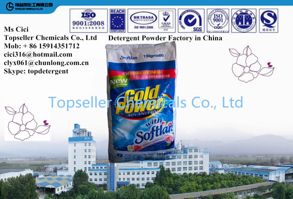 500kg Bulk package 20kg 25kg 30LBS 50kg detergent powder soap powder supplier in China washing powder factory