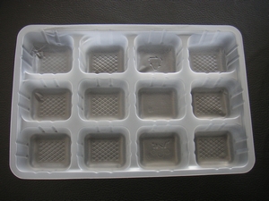 disposable plastic tray for food