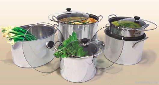 10pcs stainless steel stock pot