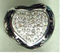 stainless steel rhinestone ring