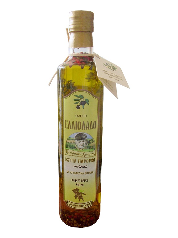 Flavored Extra Virgin Olive Oil with Oregano, White &amp; Pink Pepper