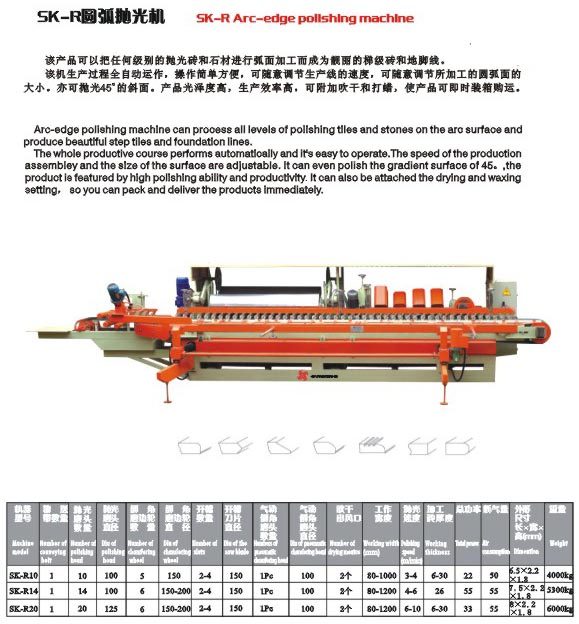 Arc polishing machine