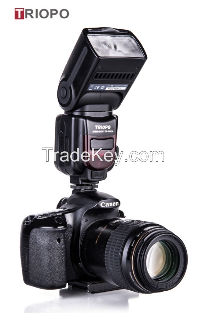 TRIOPO TR-586 dslr camera speedlite studio flash light,manufacture TTL flashgun  with slave flash for Nikon and Canon 