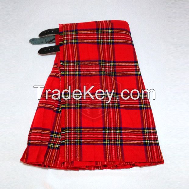 Royal Stewart Tartan Kilt for Men 13oz and 16oz with Custom Options