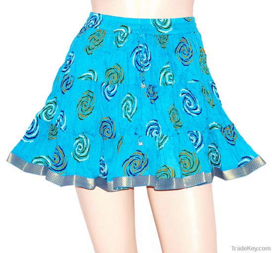 Indian cotton mimi short skirts