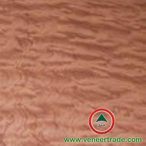 Fancy Natural Bubinga Pommele veneer for hotel decoration