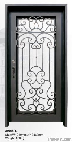 custom wrought iron entry door