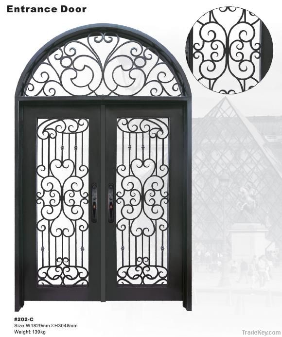 wrought iron door