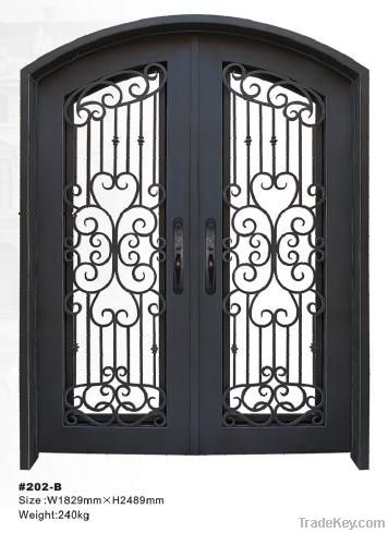 wrought iron door