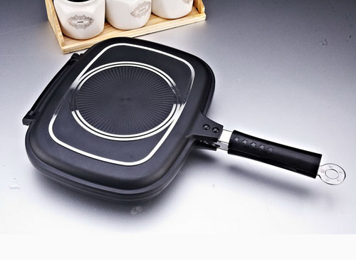 Die-casting aluminum non-stick double fry pan(DM-DFP-C)