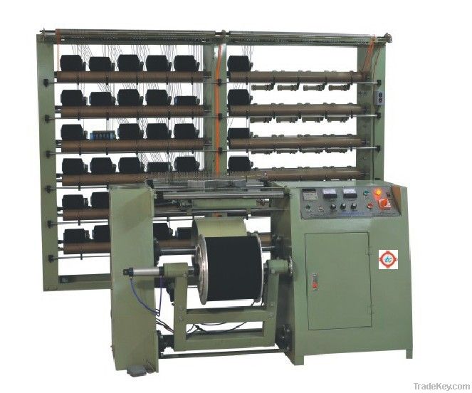 Rubber warping machine