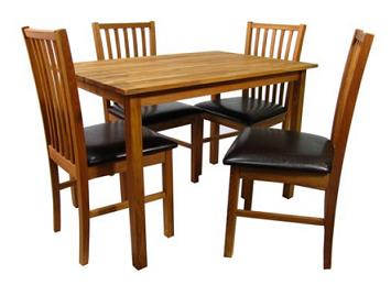 oak dinning table and chairs