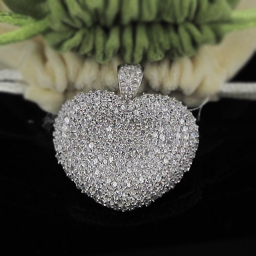 2011 wholesale 925 silver CZ pendants jewelry
