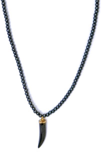 Hematite Elephant Task Necklace