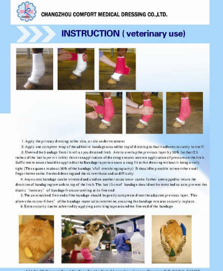 Veterinary Used Adhesive Bandage