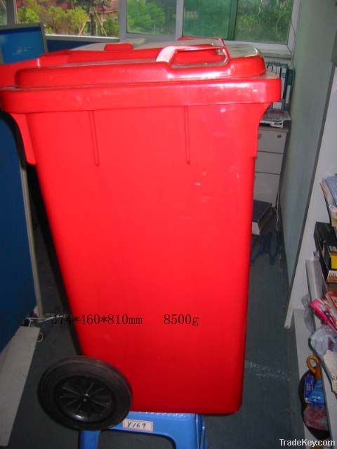 used moulds for plastic waste bin