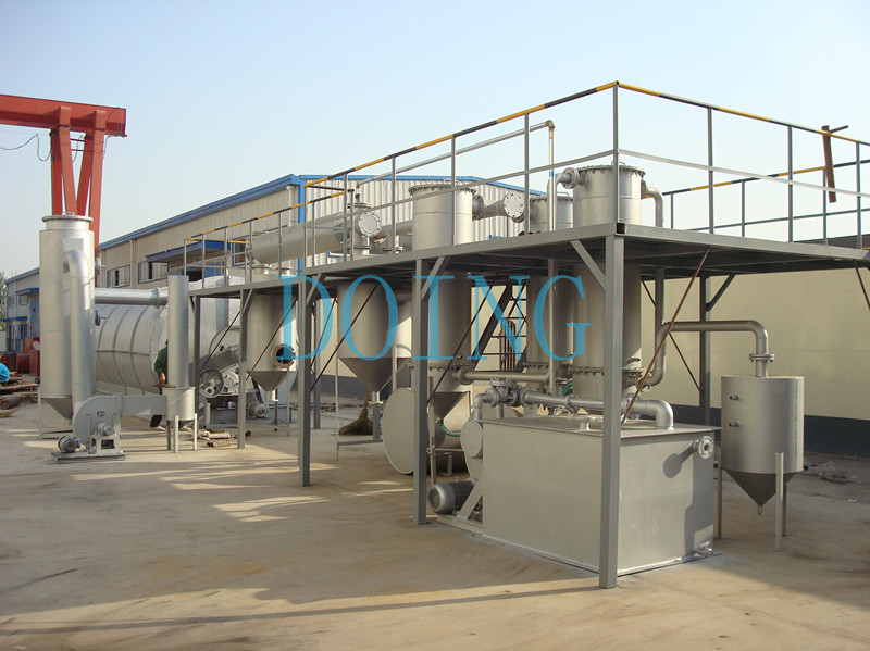 Higer Oil Yield DY-001 Waste Tire Recycling Plant