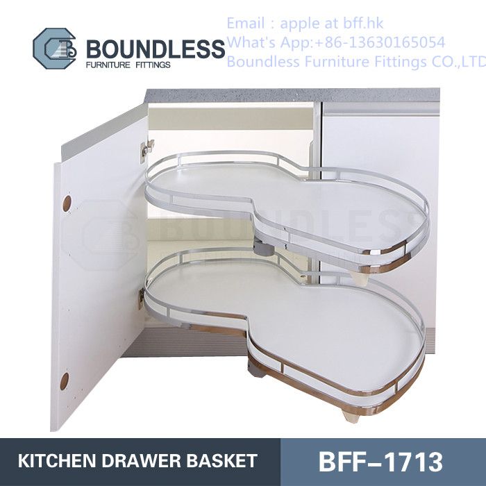 Kitchen Blind Corner Tray Basket Rotating Basket in large capacity