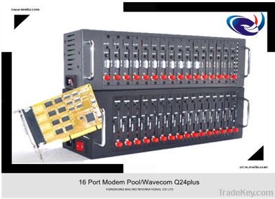 Professional 32 PORT GPRS SMS modem pool Q2687(RS-232 & USB)