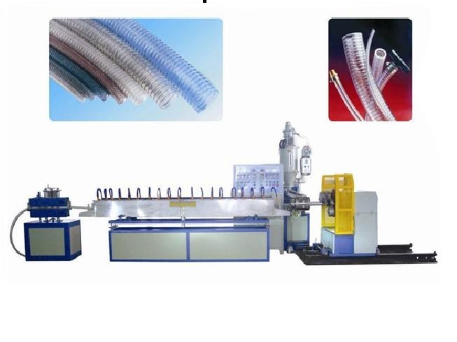 PVC Foil with wire round Flexible duct machine