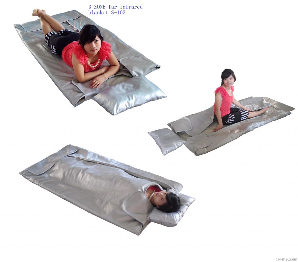 portable 3 zone far infrared slimming blanket