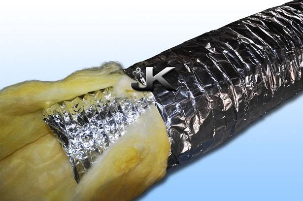 Insulated aluminum flexible duct machine