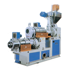 Two-stage reclaimed extruding& pelletizing unit