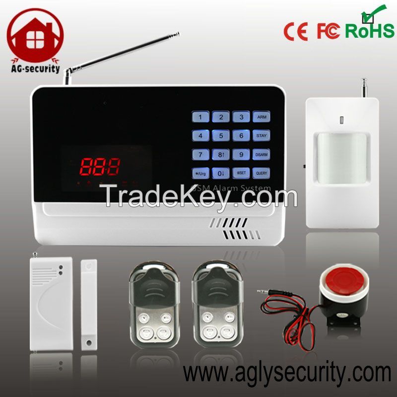 russian wireless gsm alarm system with sms message and call 