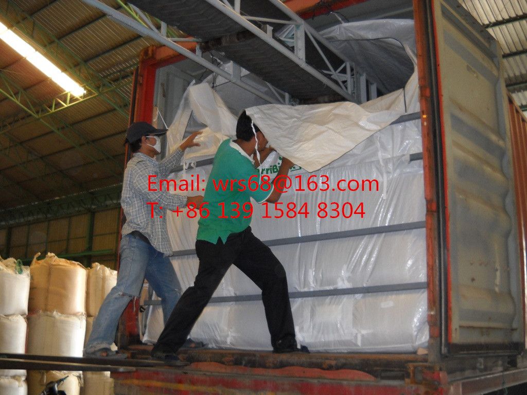 Food grade PP woven dry bulk container liner bag for grains with AIB and BRC certificate