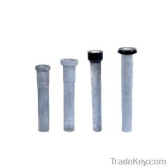 Nitride bonded silicon carbide stalk (riser) tube