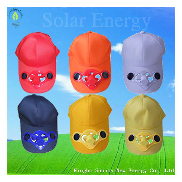 solar fan cap