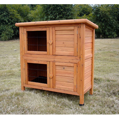 wooden rabbit hutch