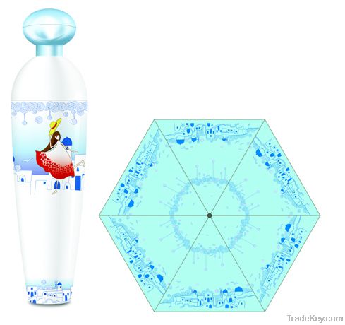 Perfume bottle umbrella