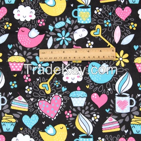 Custom Design Minky Digital Print Fabric