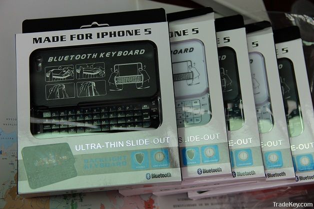 Wireless Bluetooth Sliding Keyboard for iPhone 5