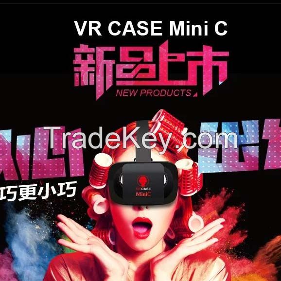 Hottest Product 2016 Wholesale Mini 3d VR Box Glasses Virtual Reality Case for 4.5-5.5 Inch 