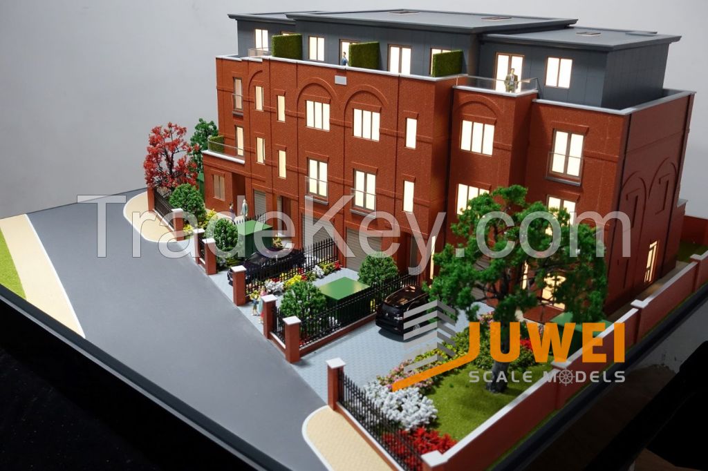 Villa House Scale Model with Lighting (JW-23)