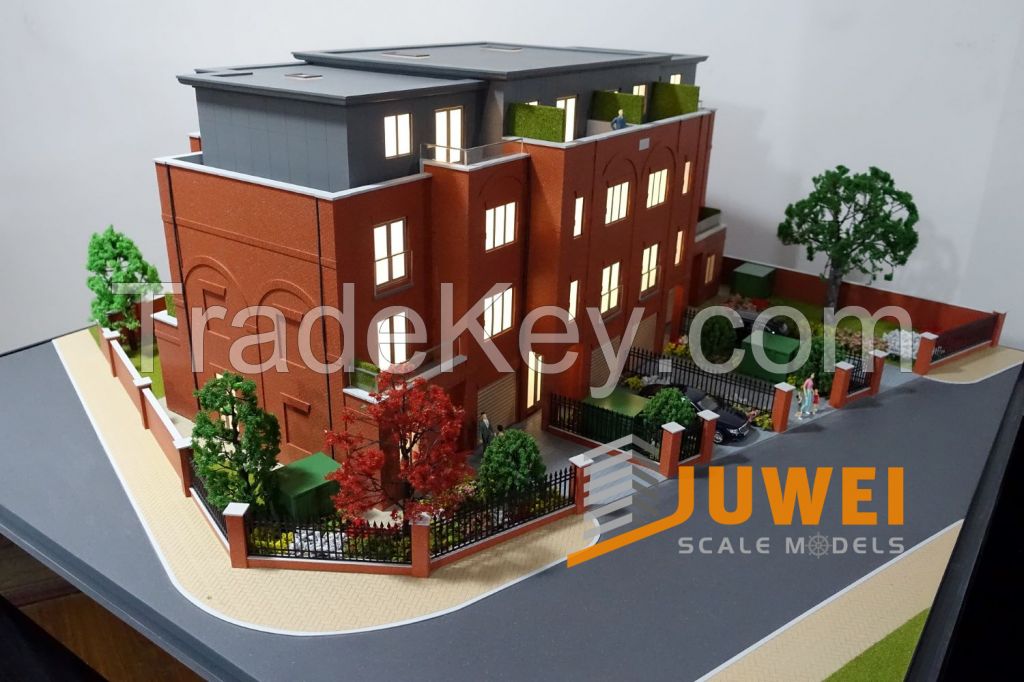 Villa House Scale Model with Lighting (JW-23)