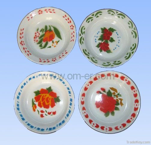 Enamelware soup plate, dinnerware plate, plate